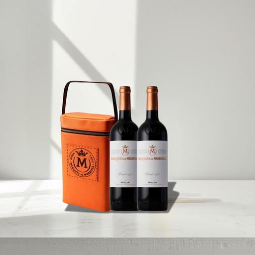 [5C2BMM] ESTUCHE VINO TINTO ESPECIAL 2 BOT. MARQUES DE MURRIETA